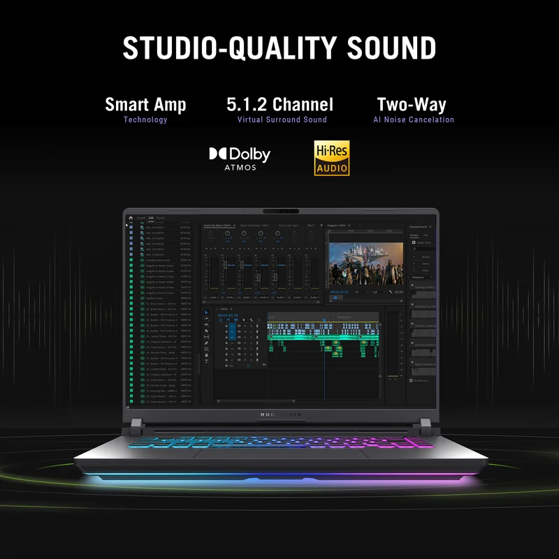 ASUS ROG Strix G16 G615JMR-DS94 Gaming Laptop, 16" FHD+ 165Hz Display, Intel Core i9-14900HX, NVIDIA GeForce RTX 5060, 16GB RAM, 1TB SSD