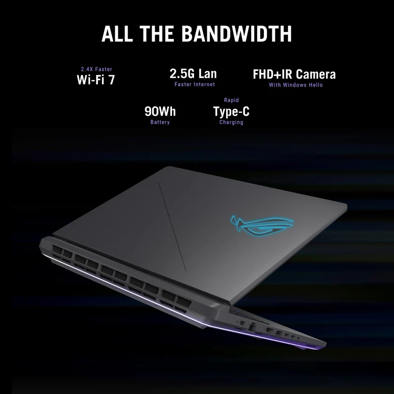 ASUS ROG Strix G16 G615JMR-DS94 Gaming Laptop, 16" FHD+ 165Hz Display, Intel Core i9-14900HX, NVIDIA GeForce RTX 5060, 16GB RAM, 1TB SSD