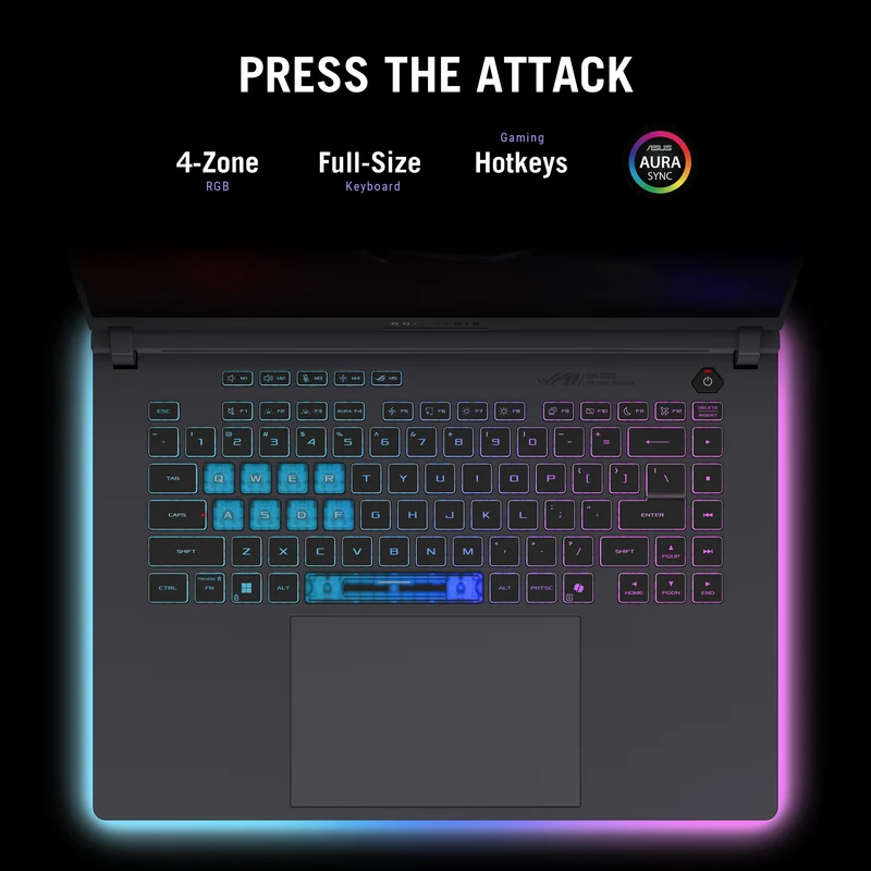 ASUS ROG Strix G16 G615JMR-DS94 Gaming Laptop, 16" FHD+ 165Hz Display, Intel Core i9-14900HX, NVIDIA GeForce RTX 5060, 16GB RAM, 1TB SSD