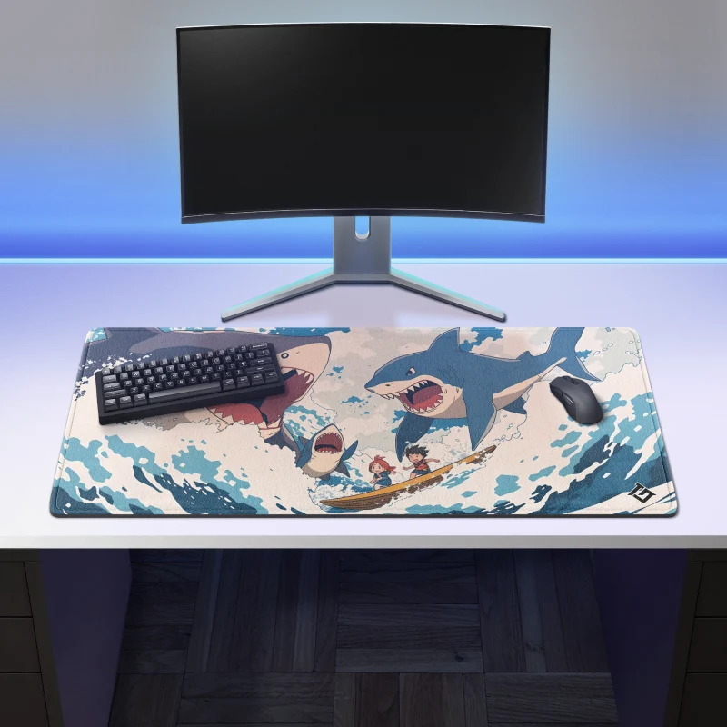 Tapis de Souris "ATTAQUE DE REQUINS"