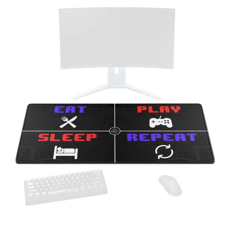Tapis de Souris "EAT PLAY SLEEP REPEAT"