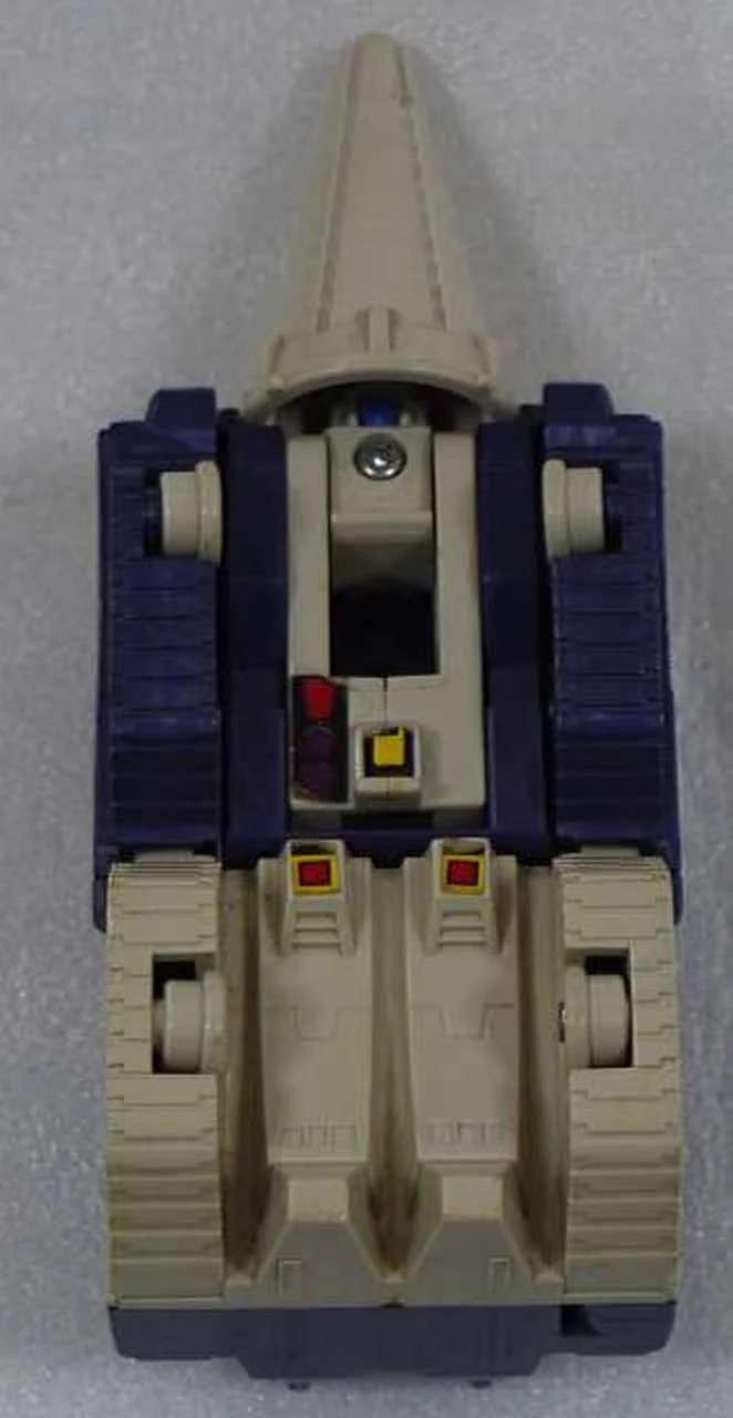 Figurine en vinyle souple de robot TAKARA avec corne de foreuse