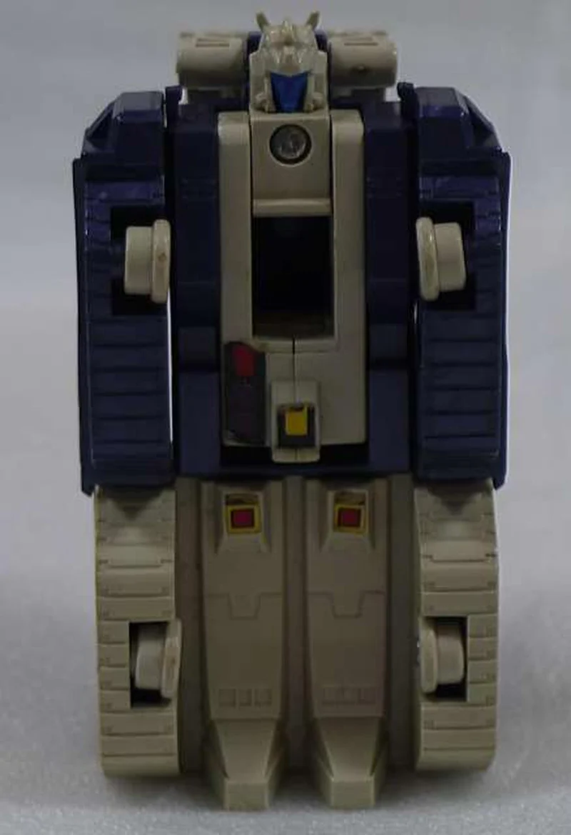 Figurine en vinyle souple de robot TAKARA avec corne de foreuse