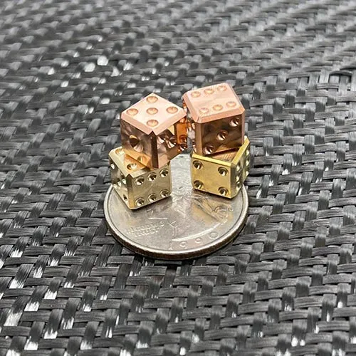 Little Pair-A-Dice Copper Dice Set