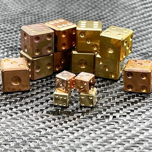 Little Pair-A-Dice Copper Dice Set