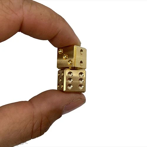 Pair-A-Dice Brass Dice Set