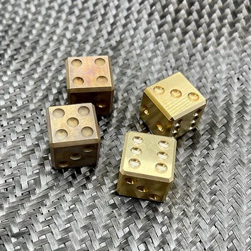 Pair-A-Dice Brass Dice Set