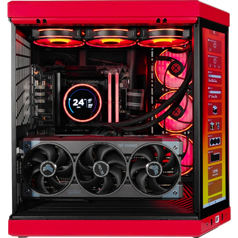 XOTIC PC Y70 Red Eye X3D Gaming PC, NVIDIA GeForce RTX 5080, Ryzen 7 9800X3D, 32GB DDR5, 2TB SSD