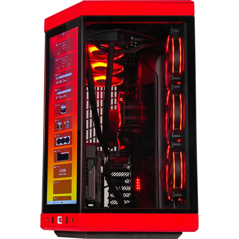XOTIC PC Y70 Red Eye X3D Gaming PC, NVIDIA GeForce RTX 5080, Ryzen 7 9800X3D, 32GB DDR5, 2TB SSD