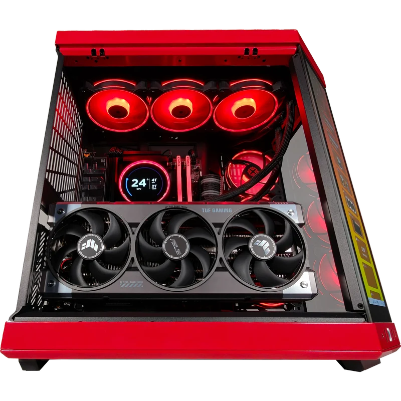XOTIC PC Y70 Red Eye X3D Gaming PC, NVIDIA GeForce RTX 5080, Ryzen 7 9800X3D, 32GB DDR5, 2TB SSD