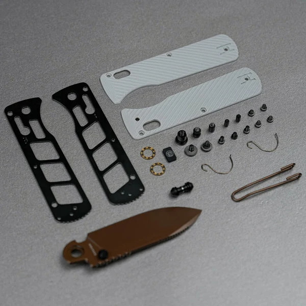Vombat Handle Scales - Gray Norplex UltreX™ G10