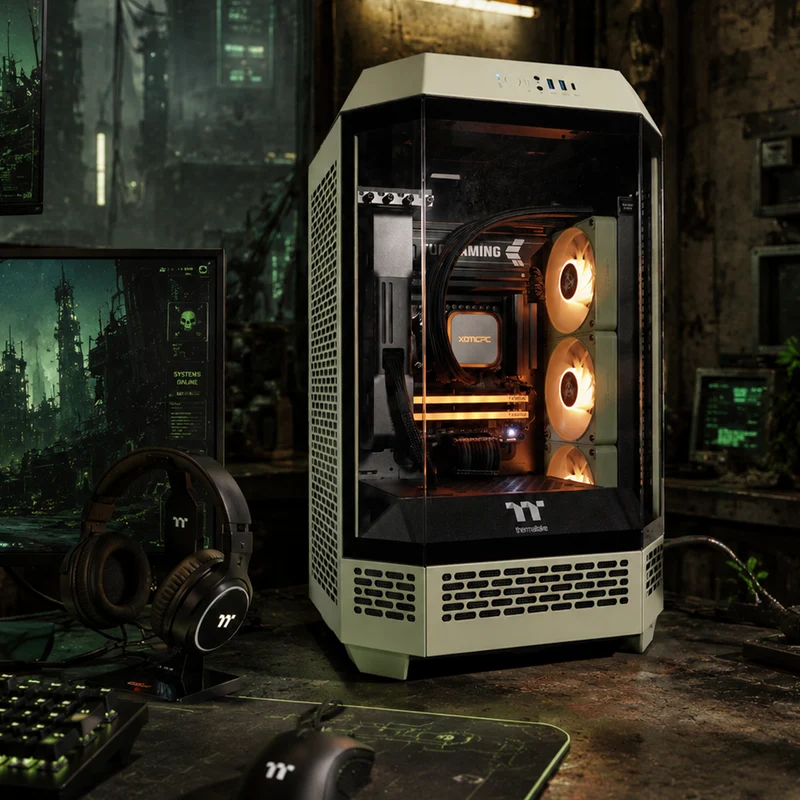 XOTIC PC BioHazard Tower 300 Gaming PC, NVIDIA GeForce RTX 5070, Ryzen 7 9700X, 32GB DDR5, 2TB SSD