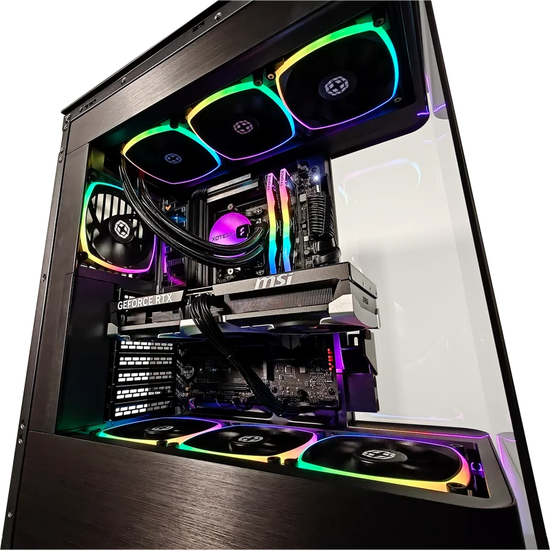 XOTIC PC Evolv X2 Gaming PC, NVIDIA GeForce RTX 5070 Ti, Ryzen 7 9700X, 32GB DDR5, 2TB SSD