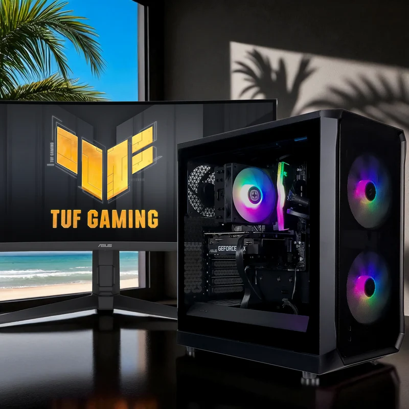 XOTIC PC Focus Essential Gaming PC, NVIDIA GeForce RTX 3050, Core i3-12100F, 16GB DDR4, 1TB SSD