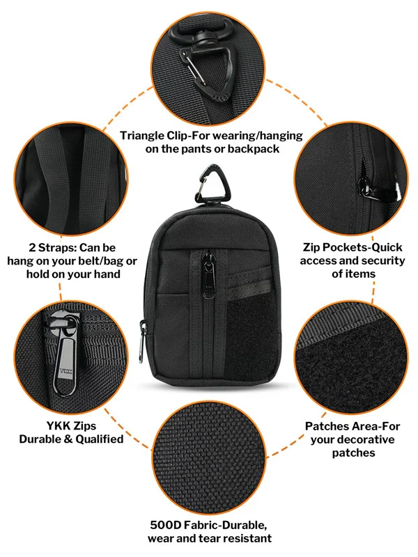 VE35 | EDC Organizer, Tactical Keychain Pouch