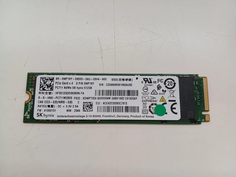 SK HYNIX M.2 SSD 512GB HFS512GDE9X080N FA