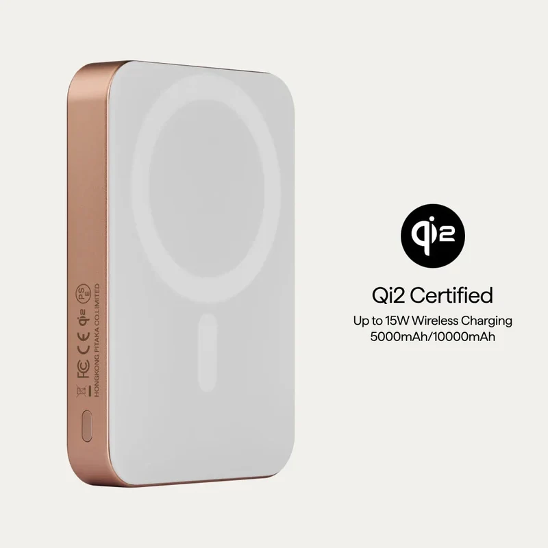 Aramid Fiber Magnetic Power Bank Qi2