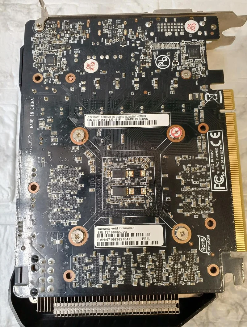 Carte graphique PALIT GTX1660TI STORMX 6G