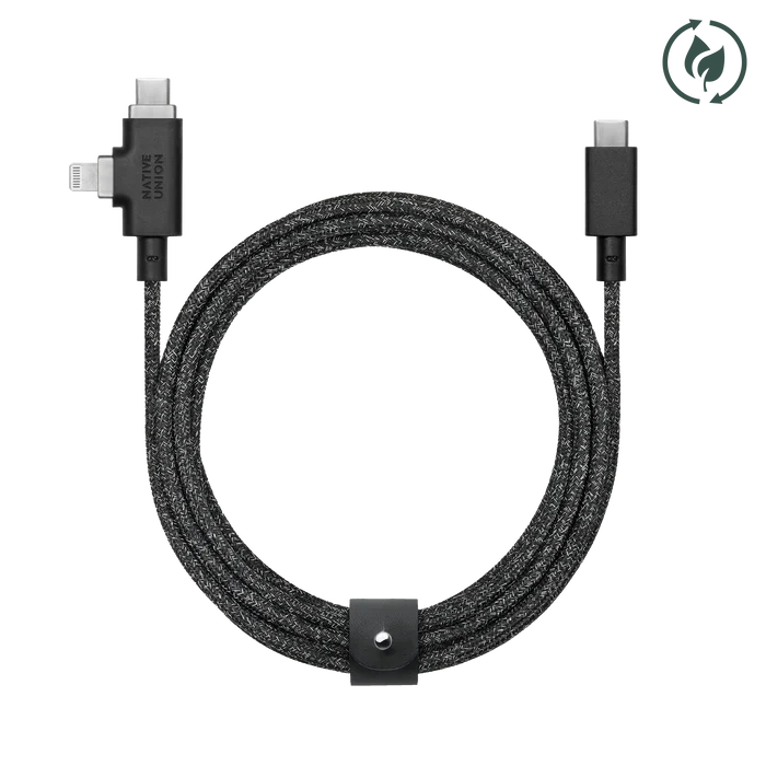 Belt Cable Duo Pro 240W (USB-C to USB-C & Lightning)