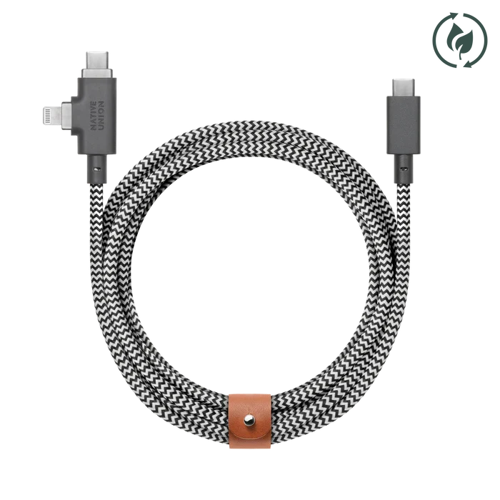 Belt Cable Duo Pro 240W (USB-C to USB-C & Lightning)