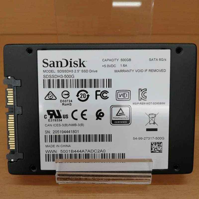 SSD SATA SANDISK (500 Go) SDSSDH3-500G