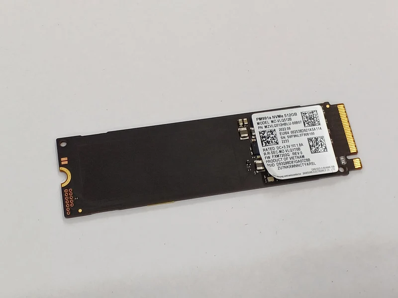 SAMSUNG M.2 SSD MVNE 512GB MZ-VLQ512B(PM991A)