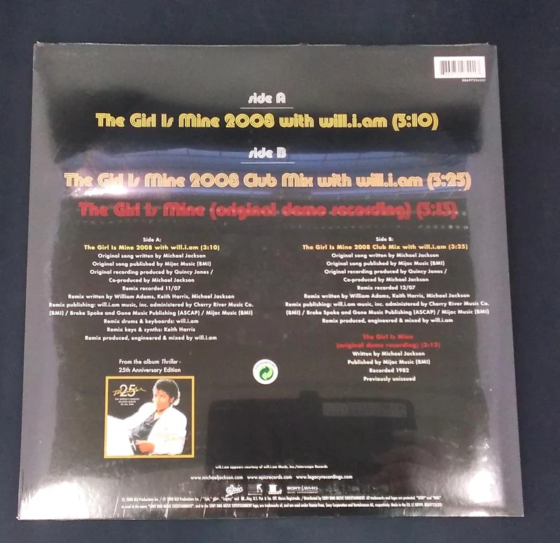 SONY [Unopened Item] THE GIRL IS MINE 2008 THE GIRL IS MINE 2008