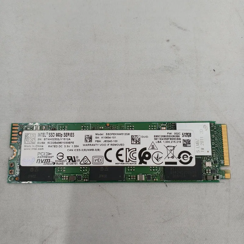 INTEL SSD SSDPEKNW5 12GB