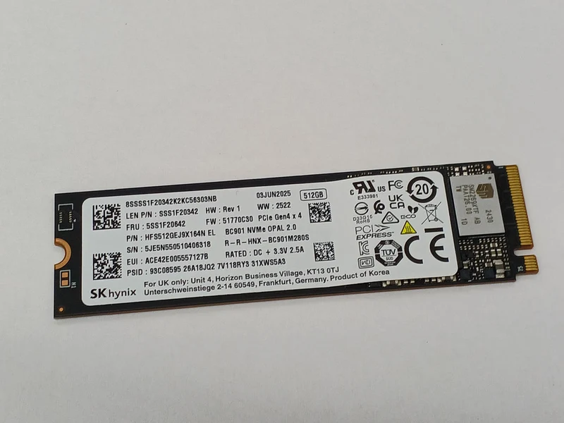 SSD SK HYNIX M.2 NVMe (2280) 512 Go HFS512GEJ9X164N EL