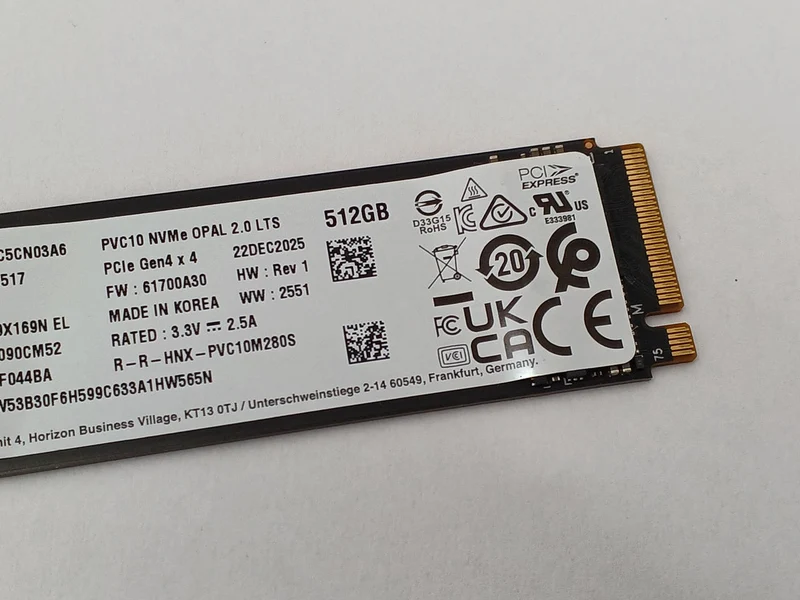 SK HYNIX M.2 NVME SSD (2280) 512GB HFS512GEM9X169N EL