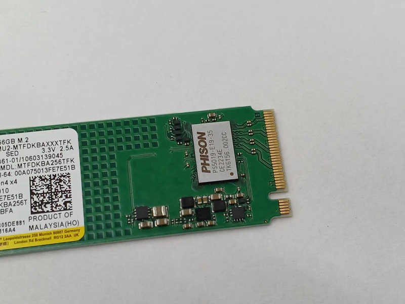 MICRON M.2 NVME SSD 256GB MTFDKBA256TFK