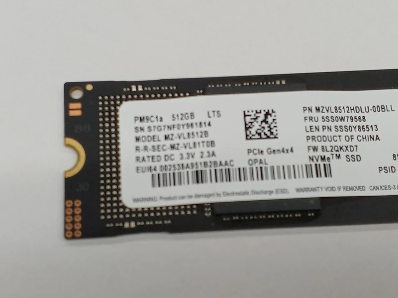 SAMSUNG M.2 2280 512 Go MZ-VL8512B