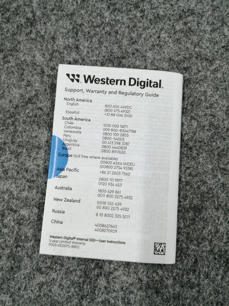WESTERN DIGITAL 2.5-inch SSD WDS500G1R0A