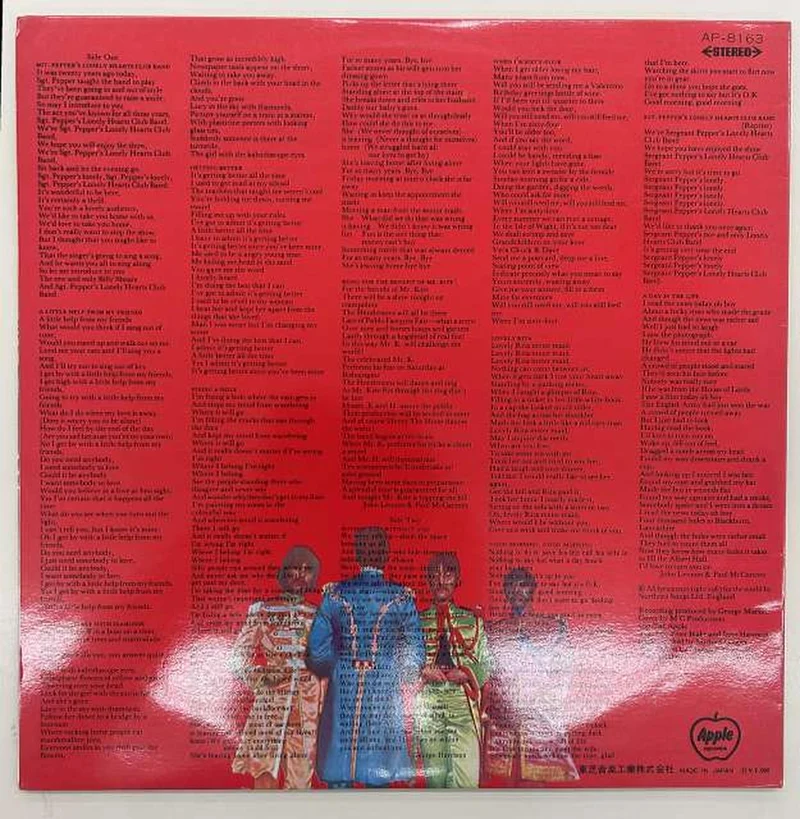 APPLE [Disque rouge] Sgt. Pepper's Lonely Hearts Club Ba AP-8613