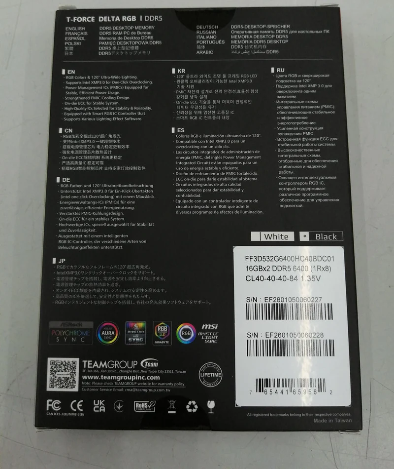 T-FORCE ★ Unopened ★ FF3D532G6400HC40BDC01