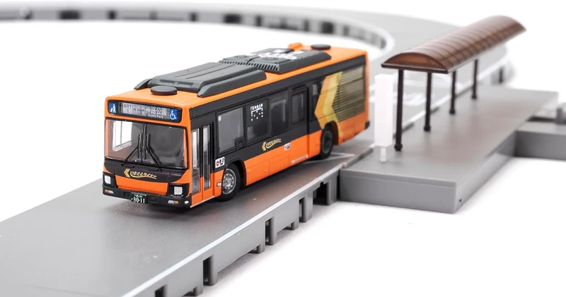 TOMYTEC 339168 (Échelle N) Coffret de base A6 du système de roulement de la collection de bus (Hino Blue Ribbon Hybrid Osaka Metro Imazato Liner BRT Specification)