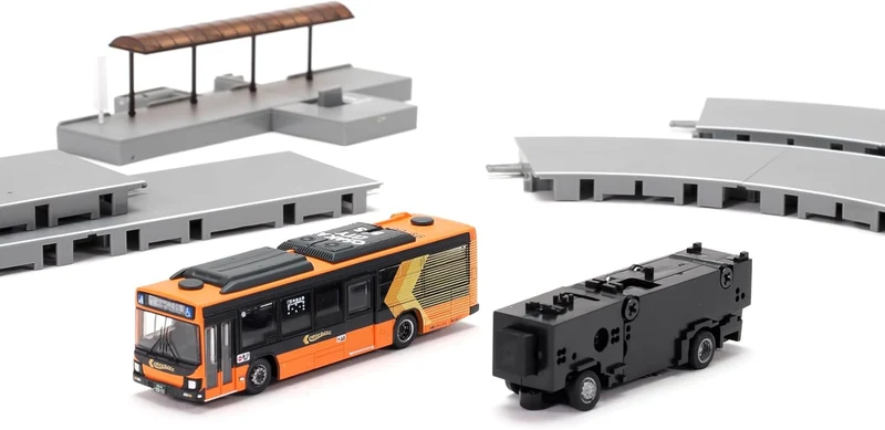 TOMYTEC 339168 (Échelle N) Coffret de base A6 du système de roulement de la collection de bus (Hino Blue Ribbon Hybrid Osaka Metro Imazato Liner BRT Specification)