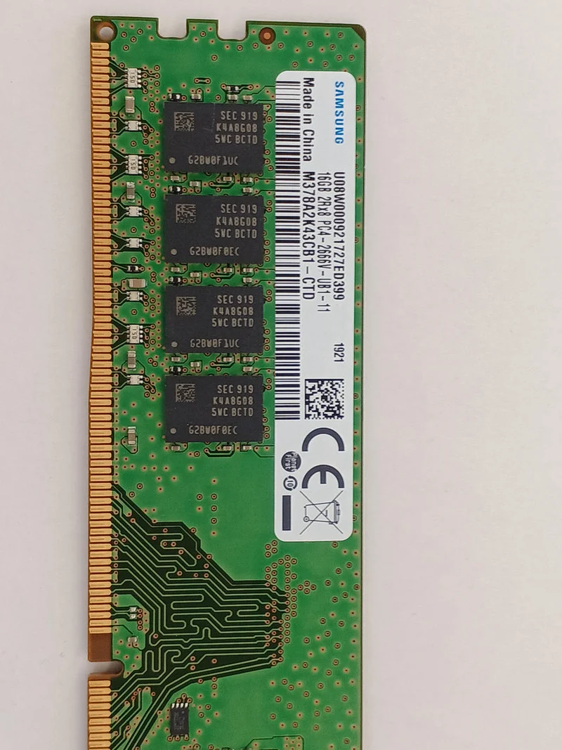 SAMSUNG DDR4 Memory 16GB M378A2K43CB1-CTD