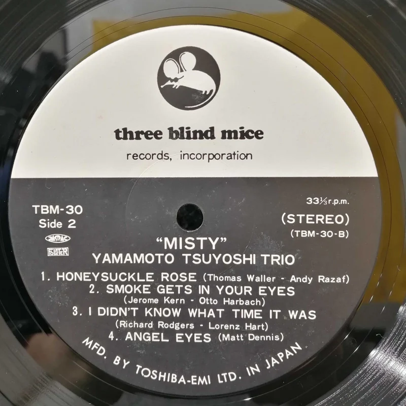 TROIS SOURIS BIIND Takeshi Yamamoto Trio 'Misty' TBM-30