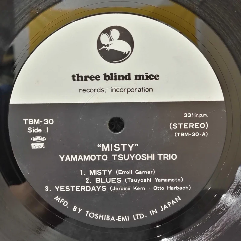 TROIS SOURIS BIIND Takeshi Yamamoto Trio 'Misty' TBM-30