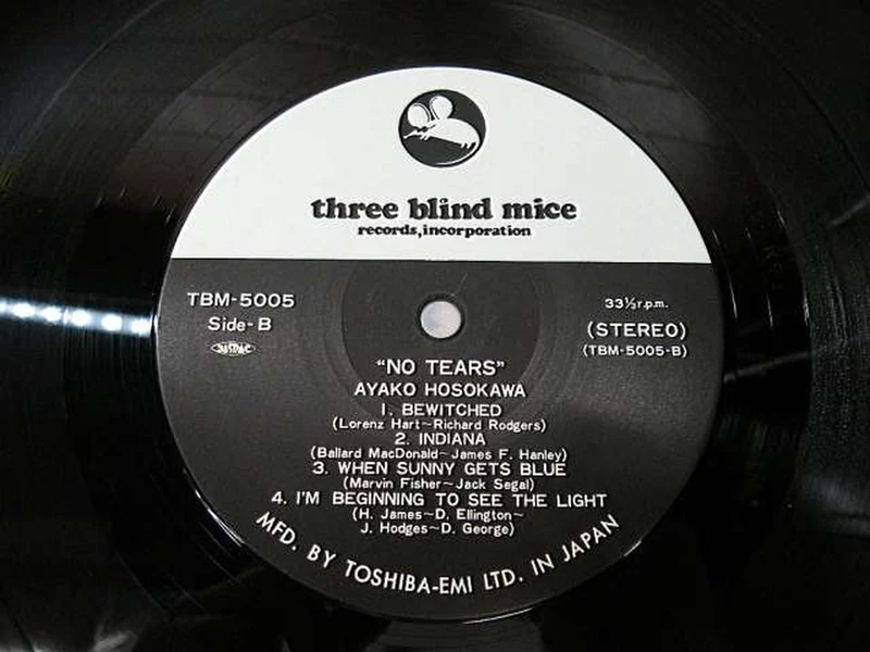 THREE BLIND MICE Musique japonaise NO TEARS/TBM-5005
