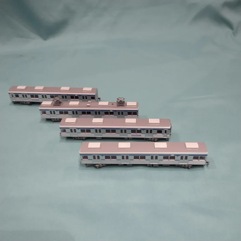 Coffret de 4 voitures de train ancien de la ligne ferroviaire rapide Senboku série 3000 de TOMYTEC