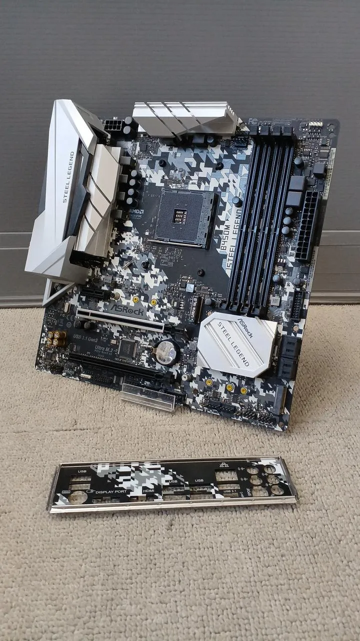 ASROCK Motherboard B450M STEEL LEGEND