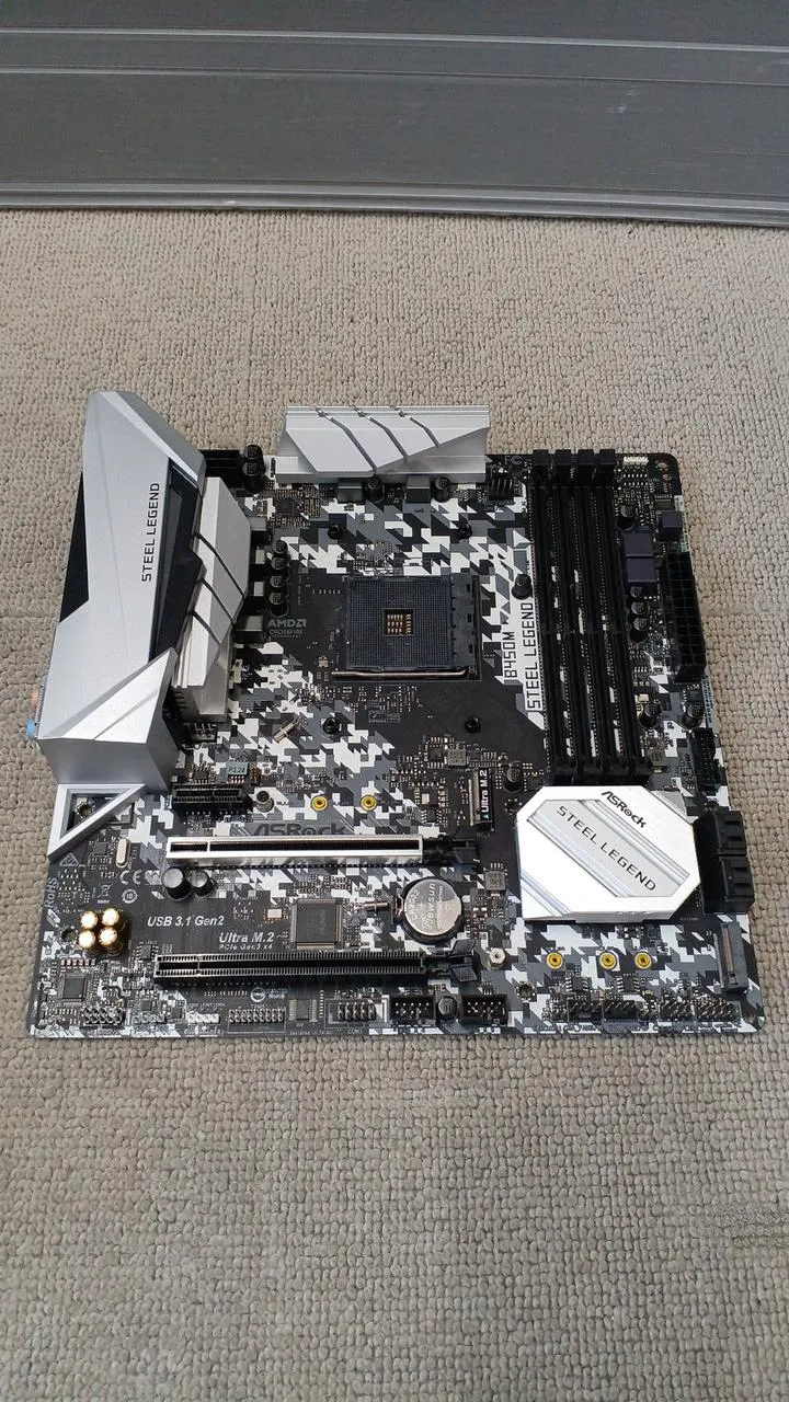 ASROCK Motherboard B450M STEEL LEGEND