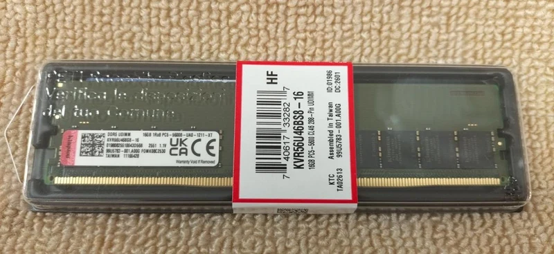 Mémoire KINGSTON TECHNOLOGY DDR5 KVR56U46BS8-16