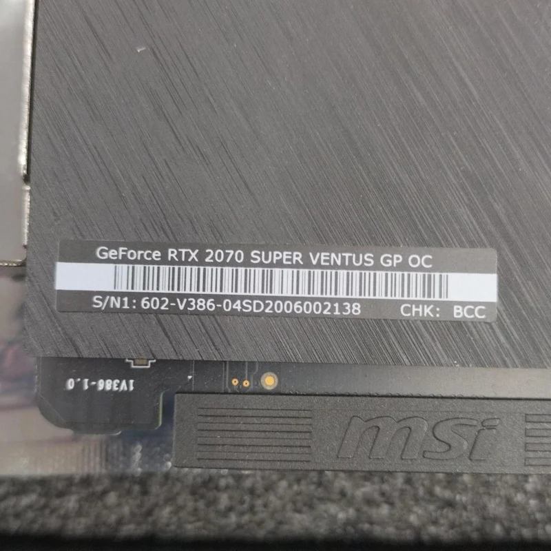MSI Graphics Board RTX2070 SUPER VENTUS OC