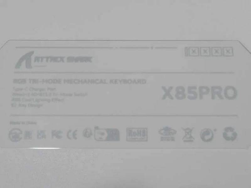 Clavier de jeu ATTACK SHARK X85PRO