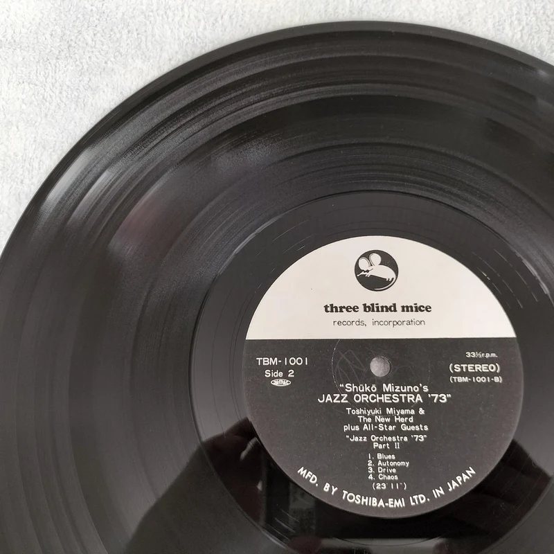 THREE BLIND MICE LP Disque JAZZ/FUSION Shutaka Mizuno Jazz Orchestra '73