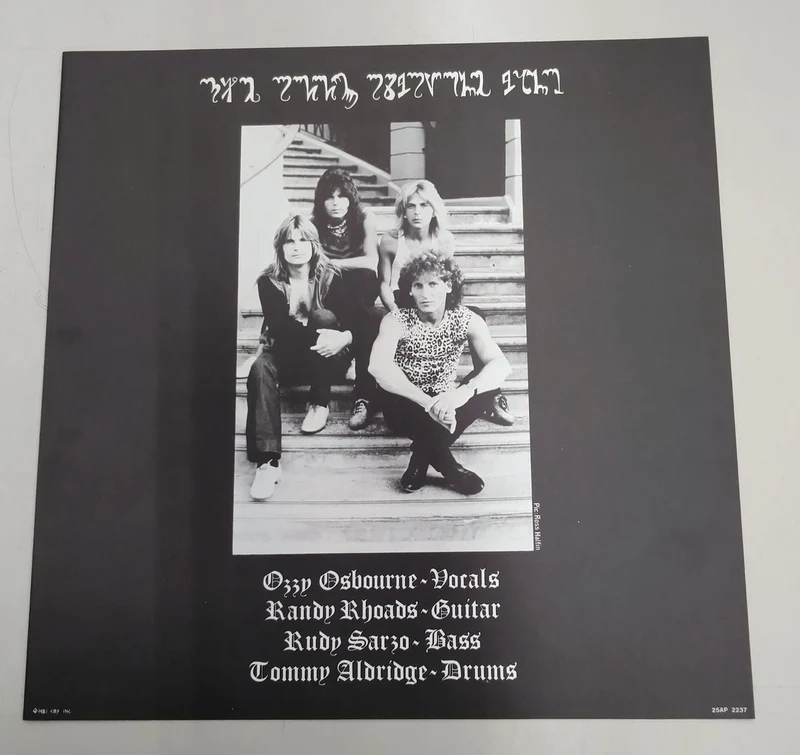 SONY OZZY OSBOURNE / DIARY OF A MAD 25AP 2237