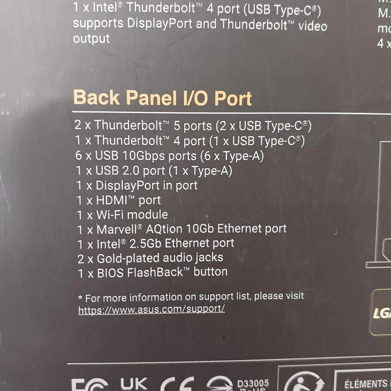 ASUS Motherboard PROART Z890-CREATOR WIFI